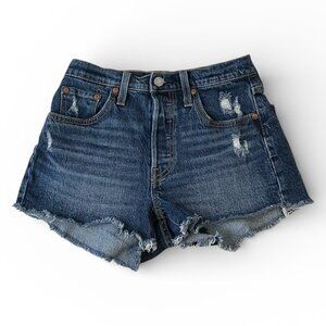 Levi’s Distressed Denim Cutoff Shorts | Size 24